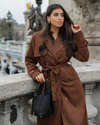 Molly Faux Suede Trenchcoat