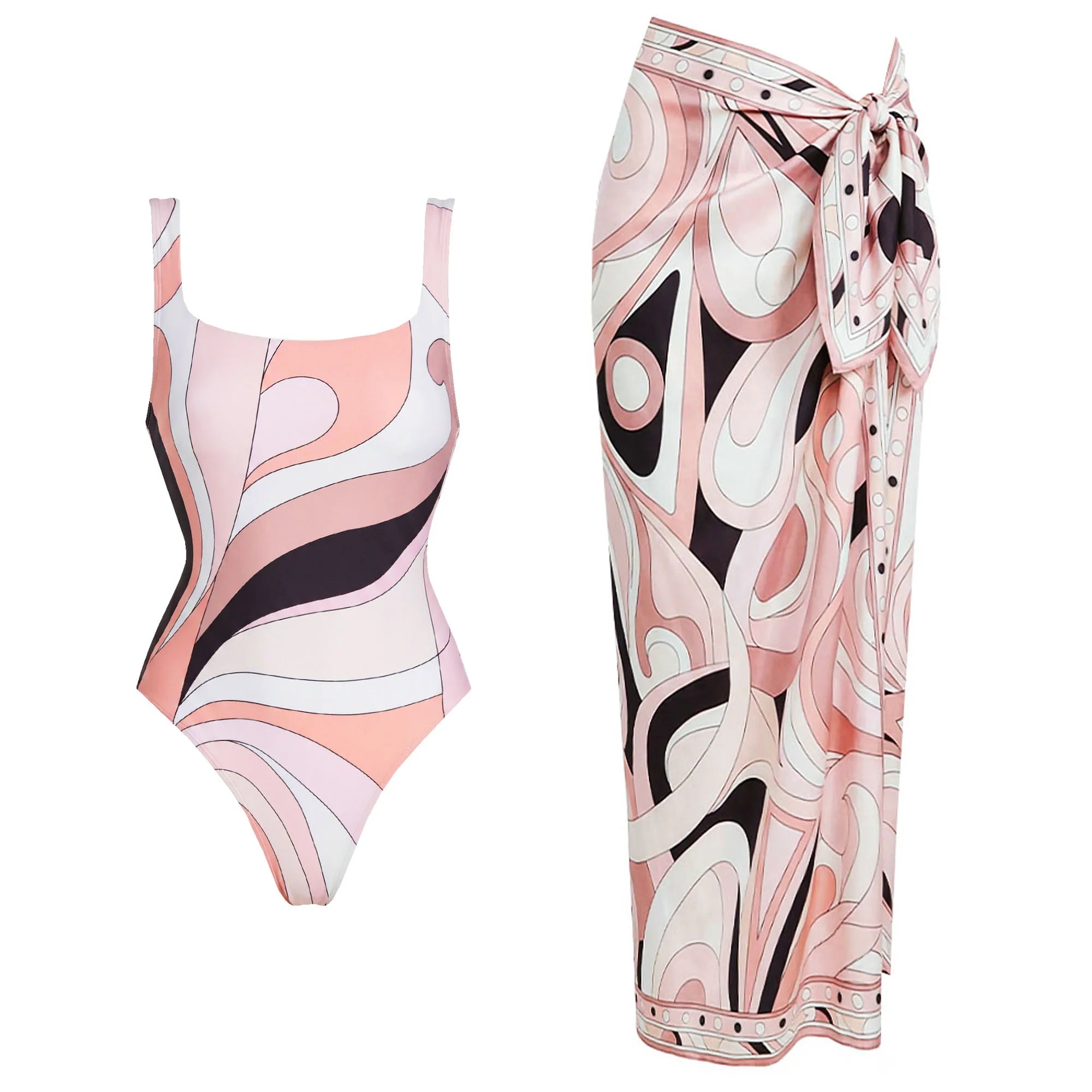 Gedruckter Halter Bikini Damen
