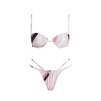 Gedruckter Halter Bikini Damen