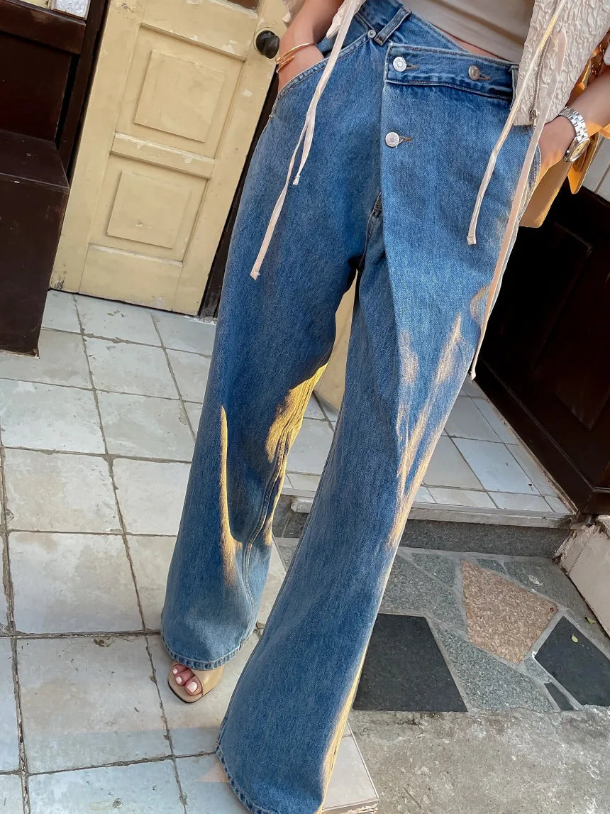 Weite Blaue Damen jeans