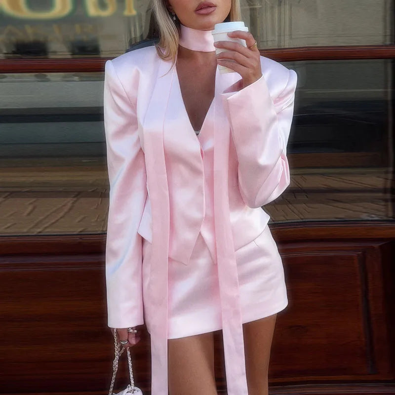 Chic Jacken Miniröckchen Set