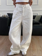 Falten Weite Damen jeans