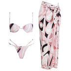 Gedruckter Halter Bikini Damen