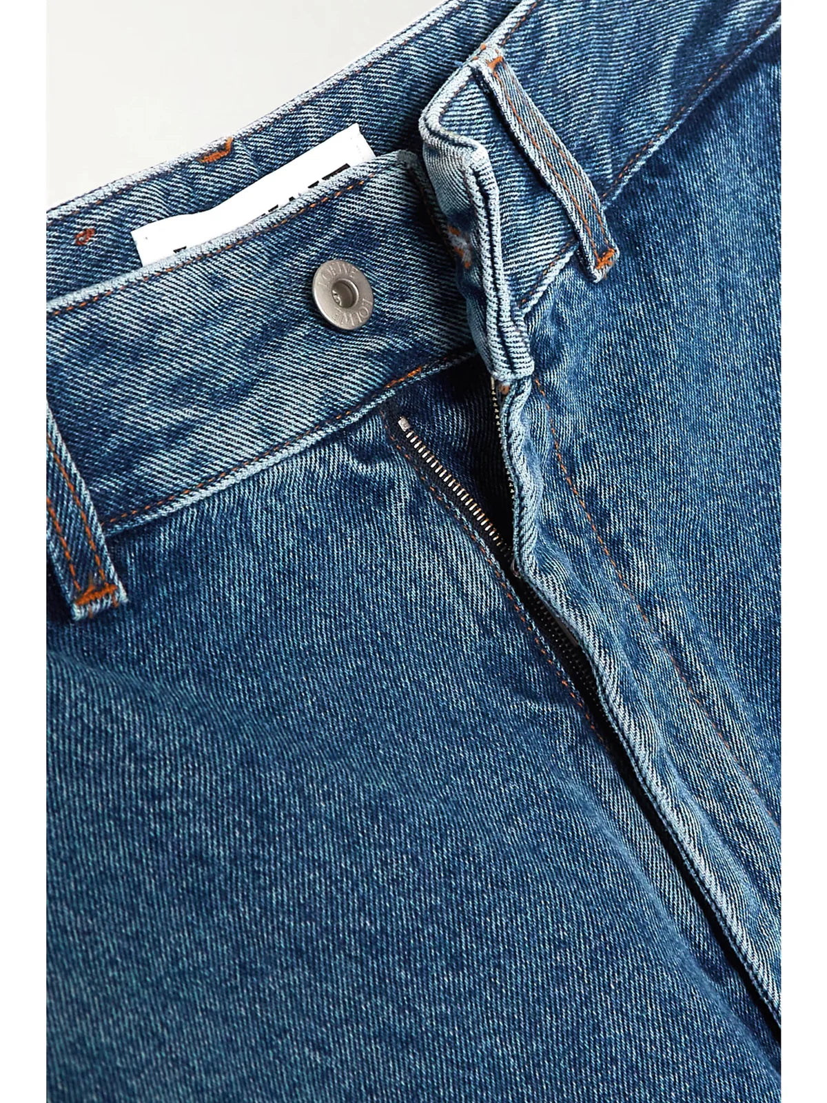 Weite Jeans mit Logo-Stickerei